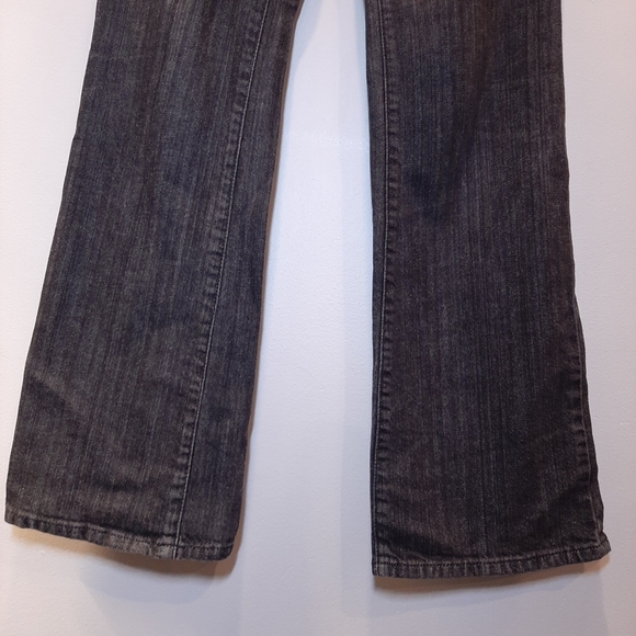 ❌SOLD❌MICHAEL KORS Striated Bootcut Jeans Zip Fly Flap Pocket MK Designer - Picture 5 of 16